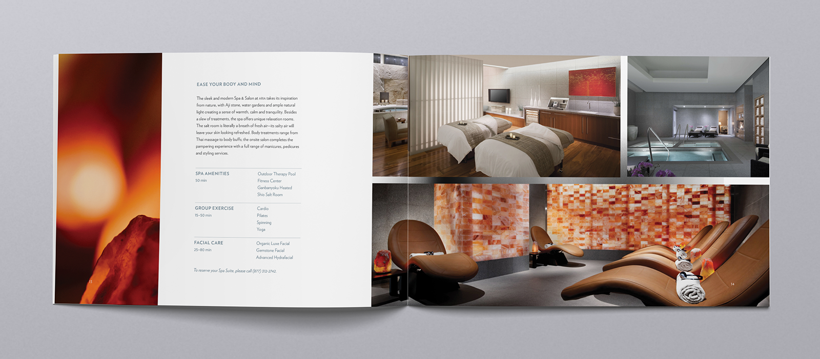 ARIA Resort and Casino Sky Suites brochure design by Silky Szeto