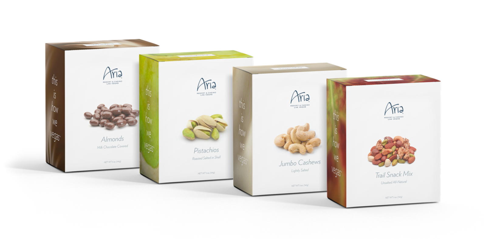 ARIA Resort and Casino Sky Suites snack bar packaging design by Silky Szeto