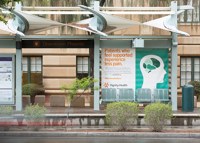 Dignity Health Science of Humankindness train station ad by Silky Szeto