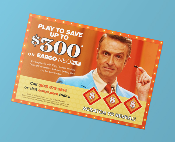 Eargo Game show direct mail