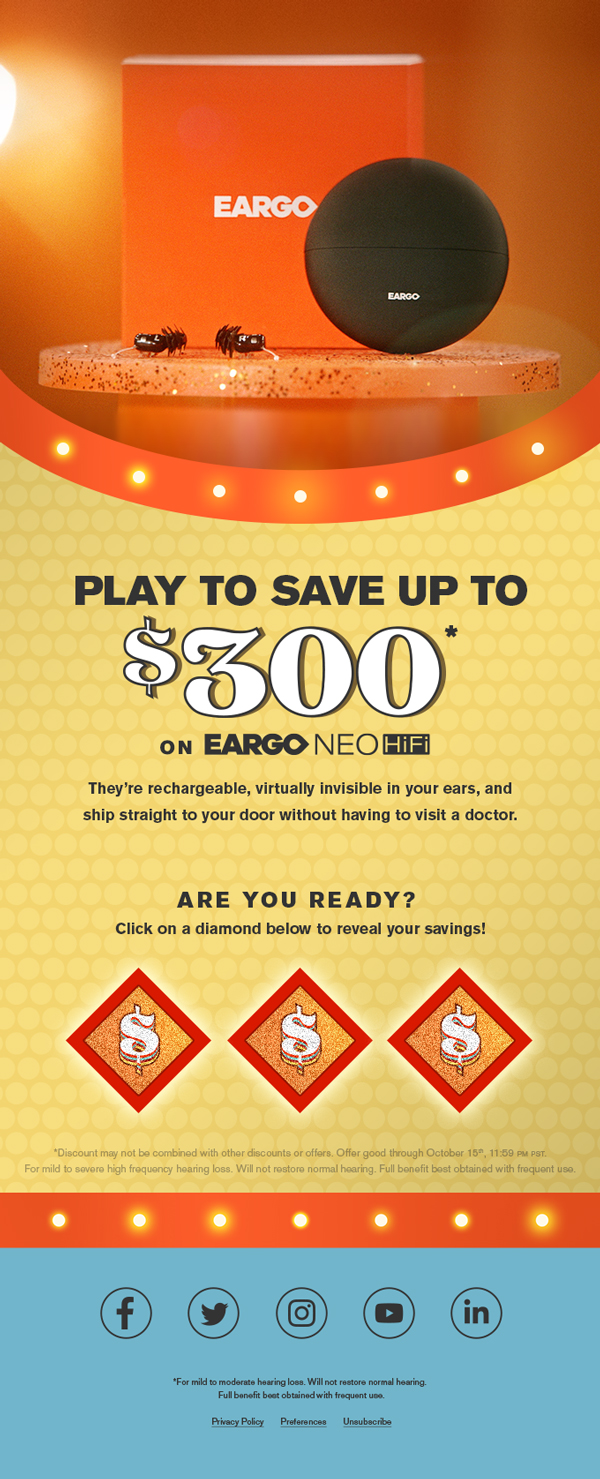 Eargo Game show email