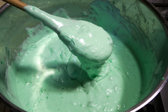 Irish Spring soap melted in pot