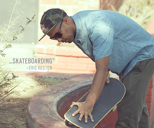 Oakley web banner ad featuring Eric Koston for One Obession