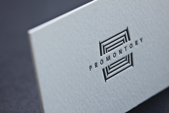 Promontory business card design by Silky Szeto