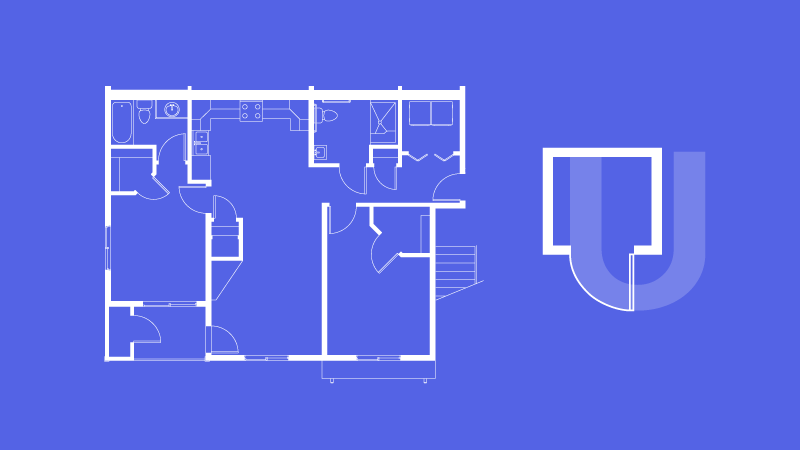 Unison floor plan logo design process and inspiration by Silky Szeto
