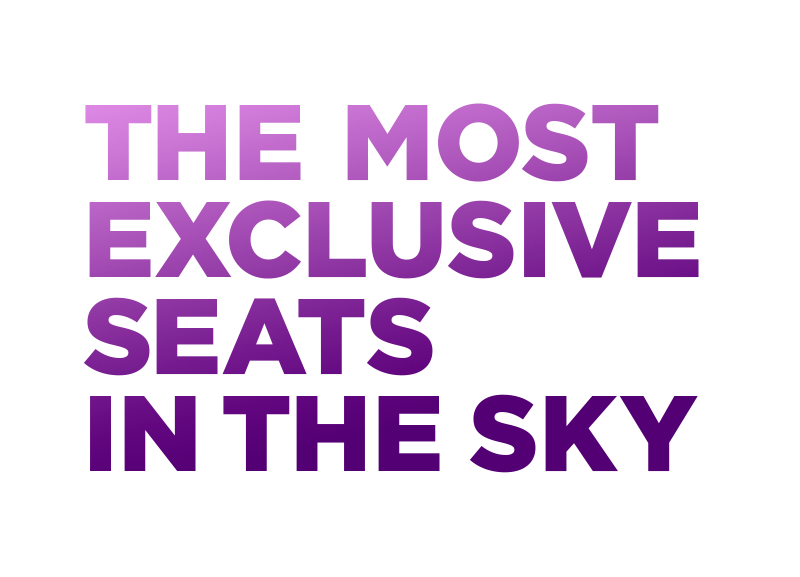 Virgin America The Most Exclusive Seats in the Sky advertising campaign