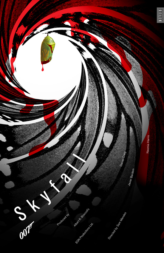 Skyfall Netflix movie poster by Silky Szeto